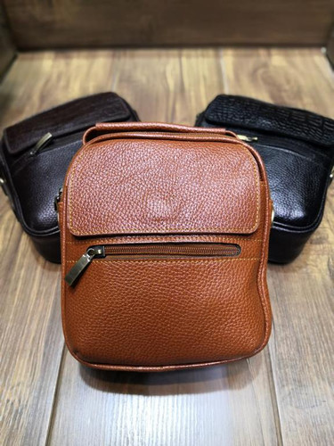 خرید کیف دوشی چرم گاوی طبیعی متوسط