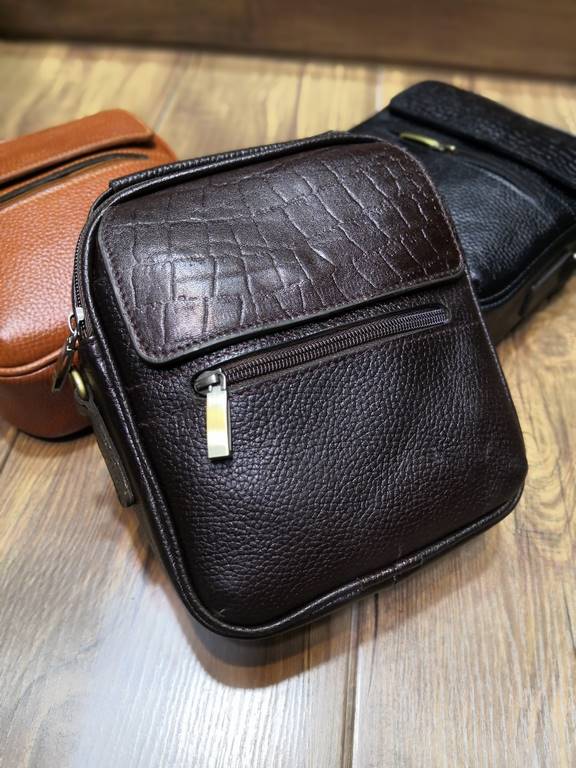 خرید کیف دوشی چرم گاوی طبیعی متوسط