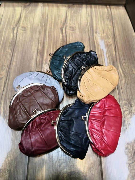 خرید کیف پول دهنه دار مدل قایقی چرم اعلا متوسط