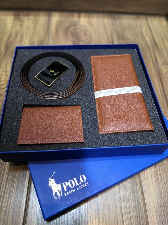 خرید ست کیف پول چرم مصنوعی 3تیکه کتی برند polo