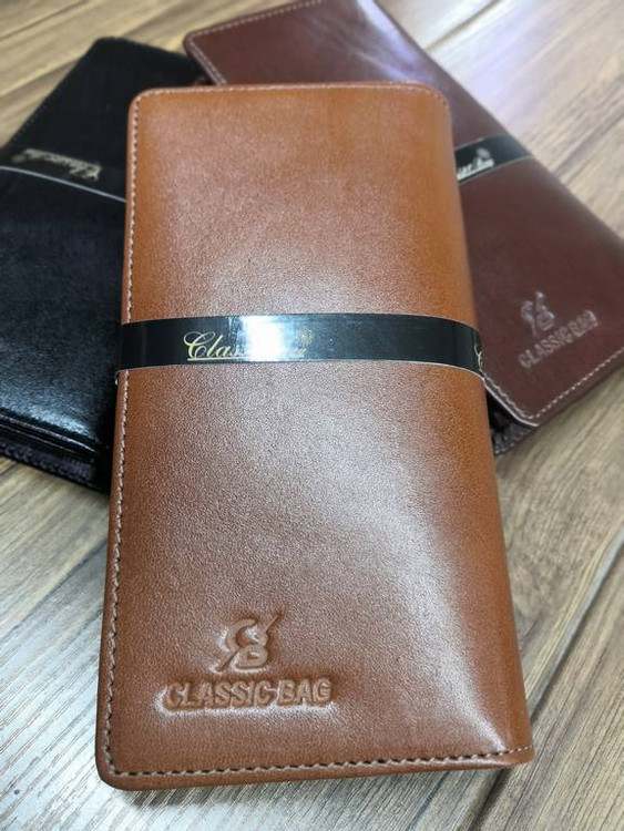 خرید کیف پول کتی مردانه چرم گاوی طبیعی جاموبایل دار برند cb