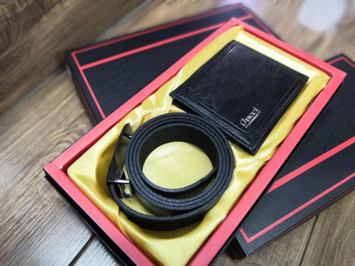 خرید ست هدیه کیف پول چرم مصنوعی دو تیکه گوچی