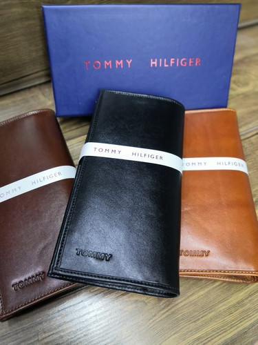 خرید کیف پول پالتویی چرم گاوی طبیعی برند تامی