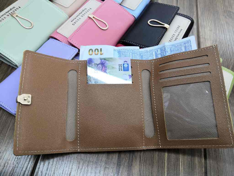 خریدکیف پول و جاکارتی دخترانه فانتزی رنگی کد104