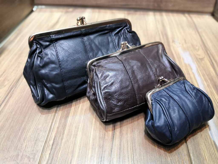 خرید کیف پول دهنه دار دستی چرم اعلا بزرگ